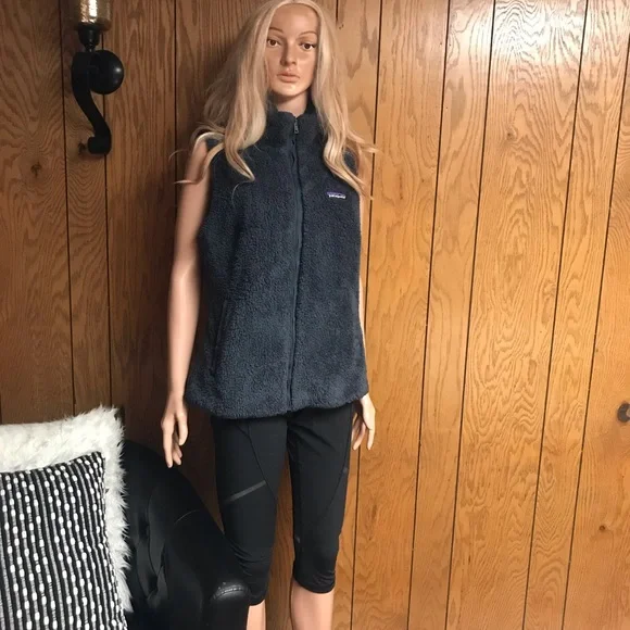 Patagonia" Los Gatos Fleece-Vest-Dark Gray-Size L -Good Condition - Picture 7 of 15